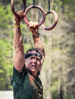 Robbie Allen competing in Spartan race
